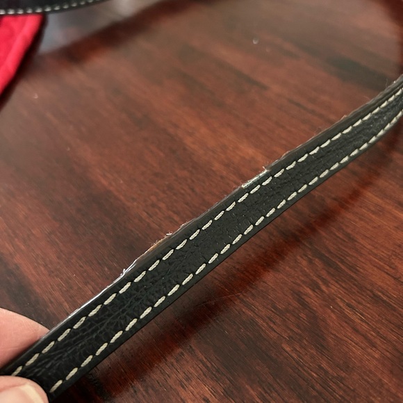 Kate spade black leather crossbody purse with pink lining. - Picture 7 of 10